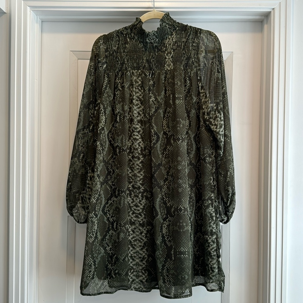 H&M snake print dress